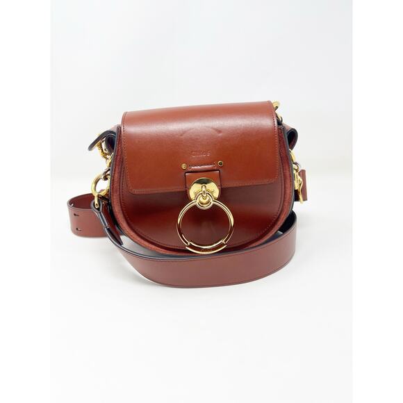 Chloe Small Tess Bag Brown Leather - Picture 2 of 11
